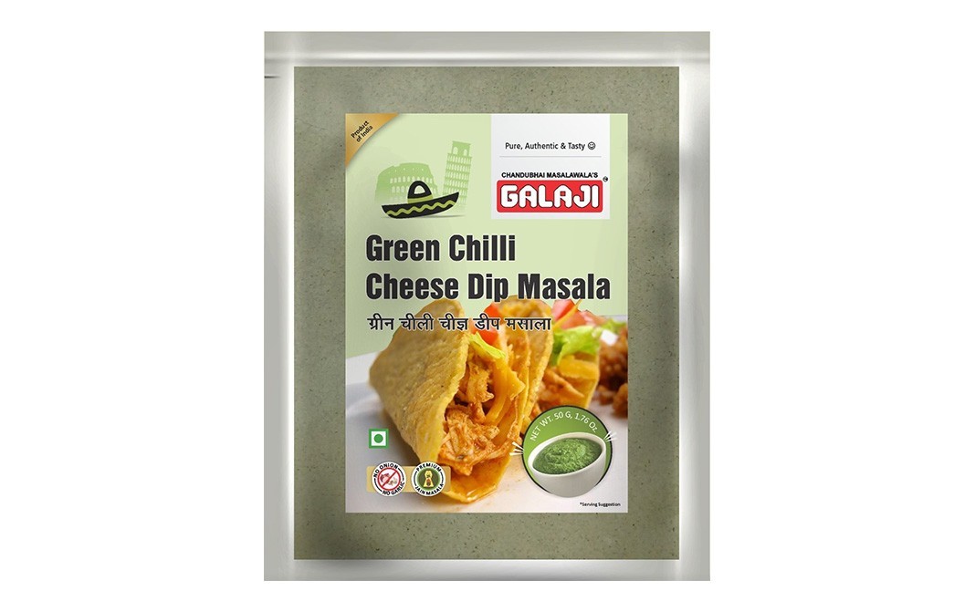 Galaji Green Chilli Cheese Dip Masala    Pack  50 grams